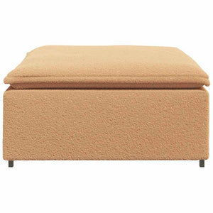 Beige Modulares Sofa Fußhocker Modul 100x100