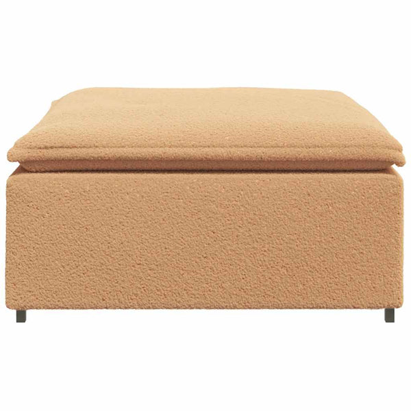 Beige Modulares Sofa Fußhocker Modul 100x100