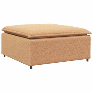 Beige Modulares Sofa Fußhocker Modul 100x100