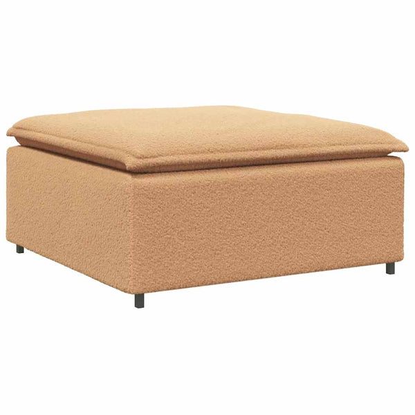 Beige Modulares Sofa Fußhocker Modul 100x100