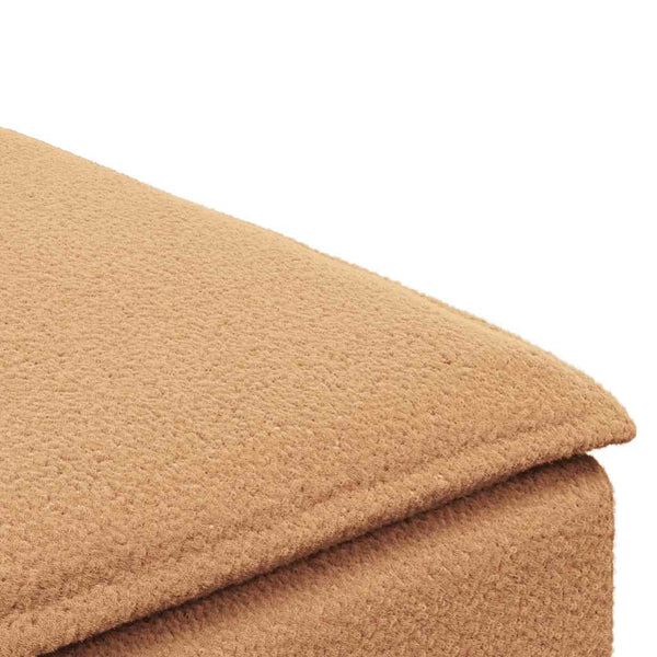 Beige Modulares Sofa Fußhocker Modul 100x100