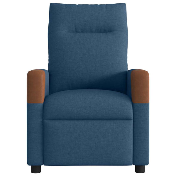 Massagesessel Blau Stoff Relaxsessel