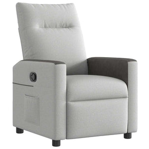 vidaXL Recliner Cloud Grey Fabric