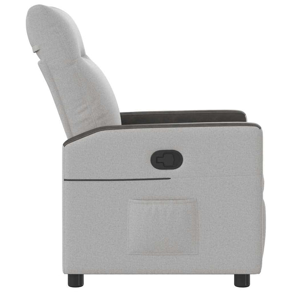 vidaXL Recliner Cloud Grey Fabric