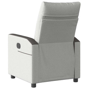vidaXL Recliner Cloud Grey Fabric