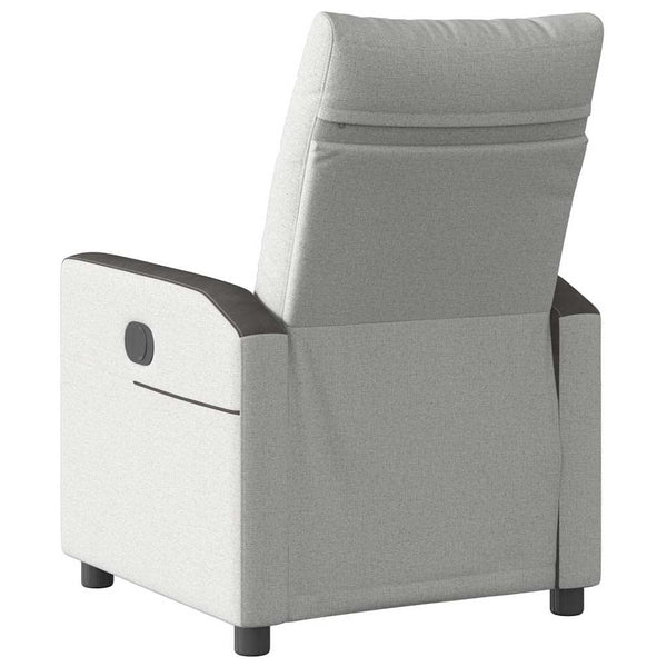 vidaXL Recliner Cloud Grey Fabric