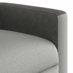 vidaXL Recliner Cloud Grey Fabric