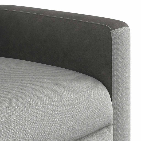 vidaXL Recliner Cloud Grey Fabric