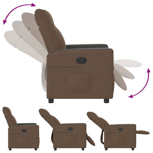 Relaxsessel Braun Stoff