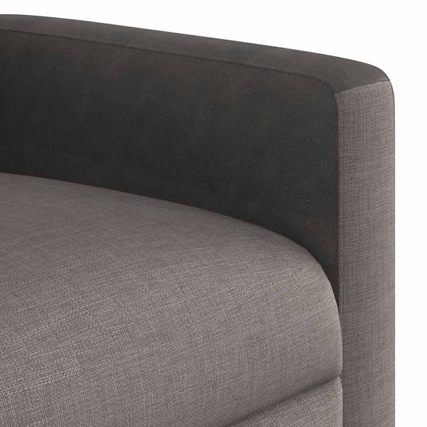 Massagesessel Taupe Stoff