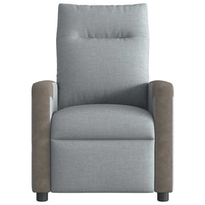 Relaxsessel Hellgrau Stoff