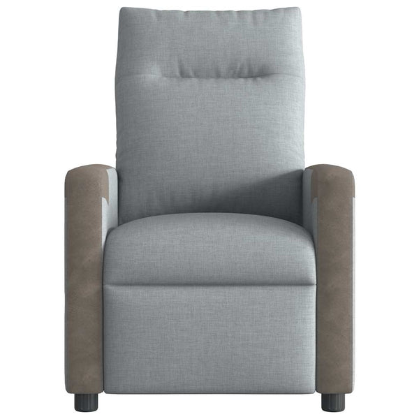 Relaxsessel Hellgrau Stoff