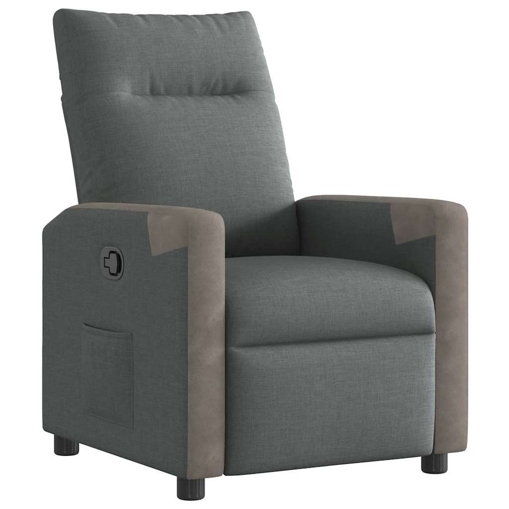 Relaxsessel Dunkelgrau Stoff