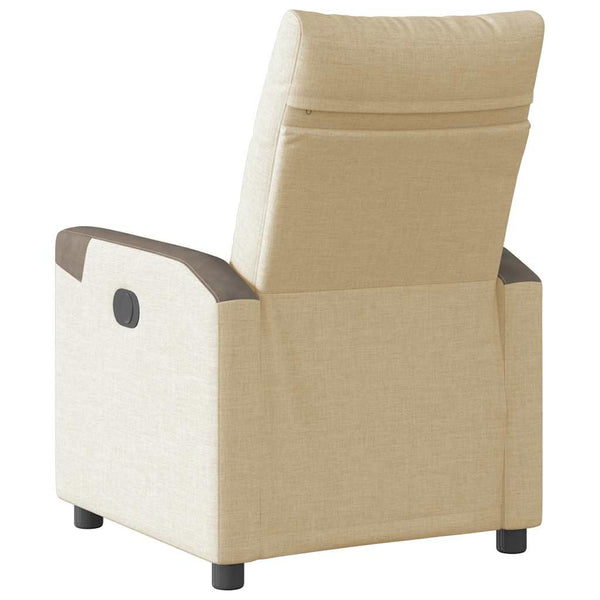 Relaxsessel Creme Stoff