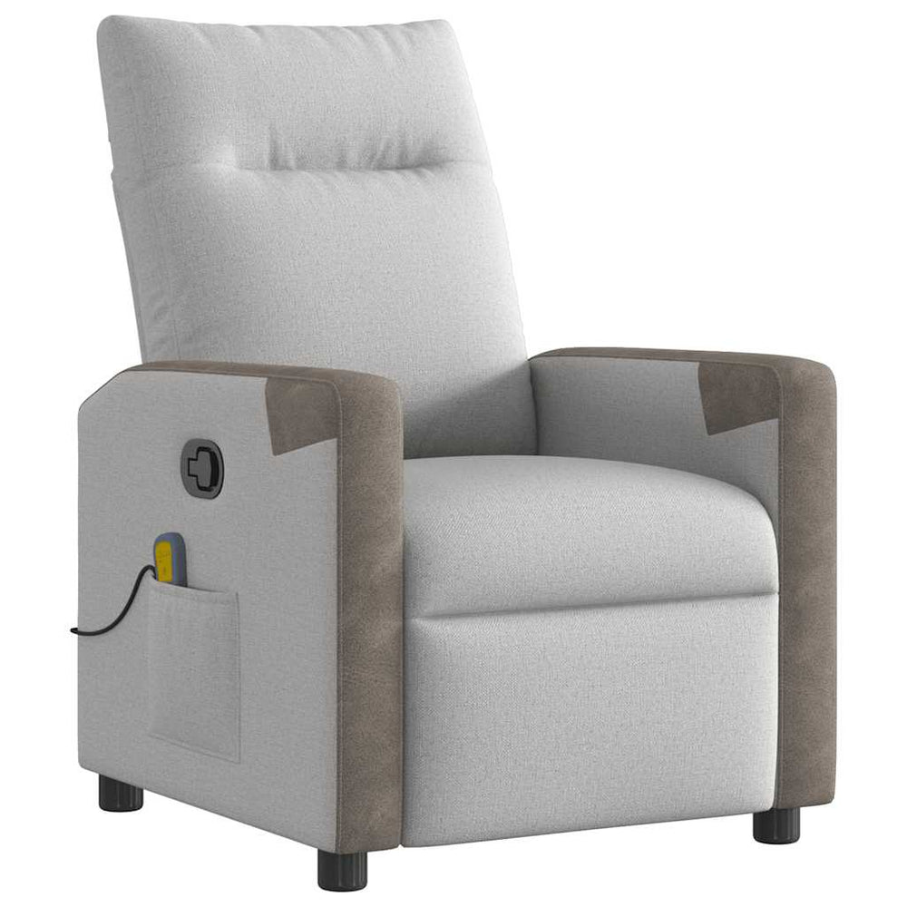 Massagesessel Wolkengrau Stoff