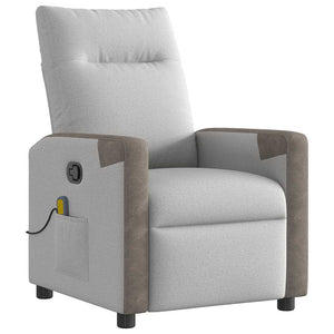 Massagesessel Wolkengrau Stoff