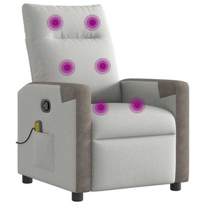 Massagesessel Wolkengrau Stoff