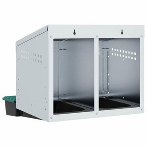Hühner Nistkasten – 2 Fächer, Wandmontage
