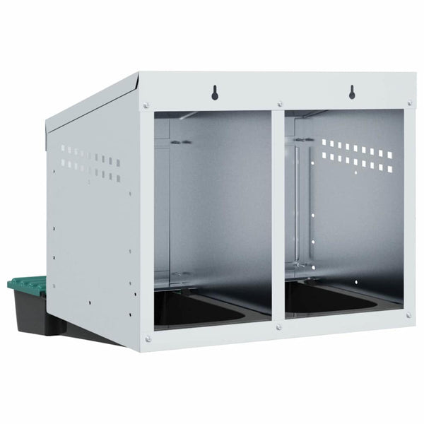 Hühner Nistkasten – 2 Fächer, Wandmontage