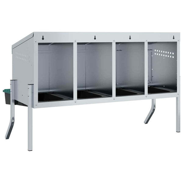 Hühner-Nistkasten mit 4 Fächern