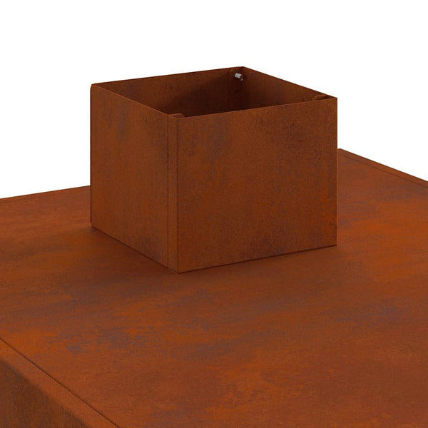 Cortenstahl Gartenofen 35x50x60 cm