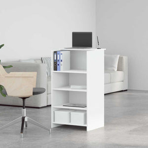 vidaXL Comptoir de réception blanc 55 x 50 x 103,5 cm Bois d'ingénierie