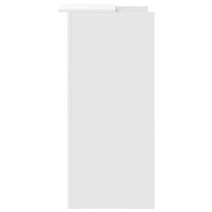 vidaXL Comptoir de réception blanc 55 x 50 x 103,5 cm Bois d'ingénierie