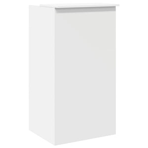 vidaXL Comptoir de réception blanc 55 x 50 x 103,5 cm Bois d'ingénierie
