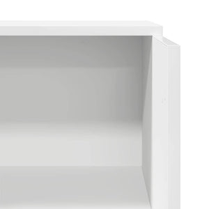 vidaXL Comptoir de réception blanc 55 x 50 x 103,5 cm Bois d'ingénierie