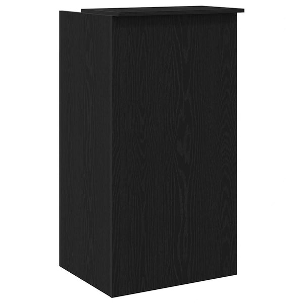Schwarze Empfangstheke 55x50x103,5 cm