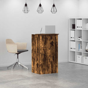Empfangstheke Räuchereiche Holzwerkstoff