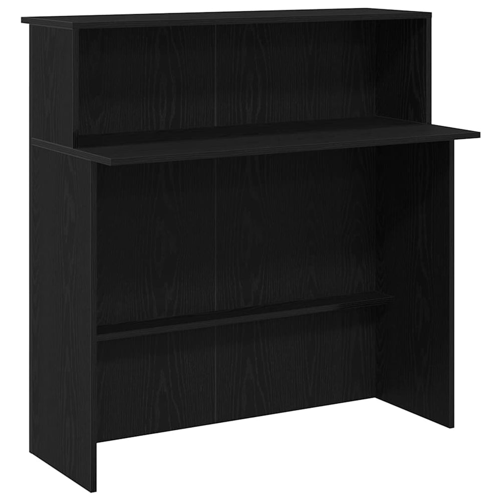 Schwarze Empfangstheke 100 cm