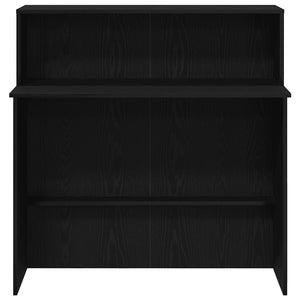 Schwarze Empfangstheke 100 cm