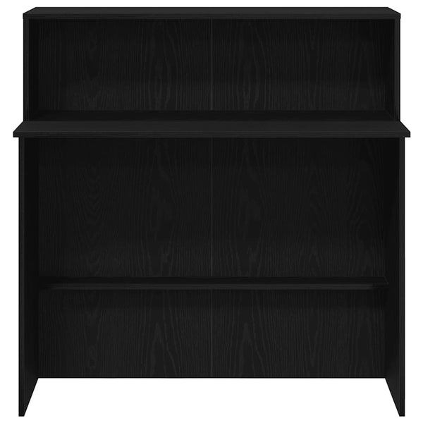 Schwarze Empfangstheke 100 cm