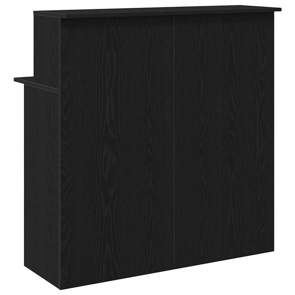 Schwarze Empfangstheke 100 cm