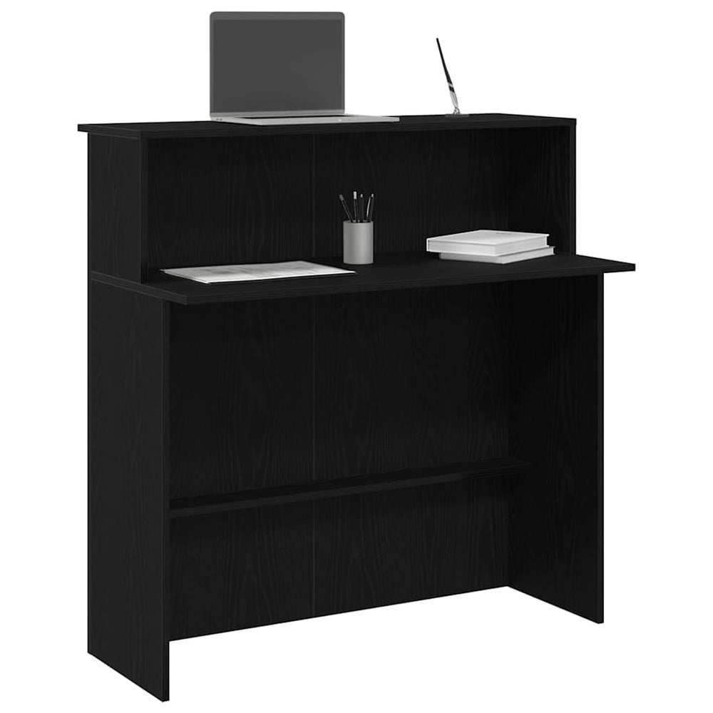 Schwarze Empfangstheke 100 cm