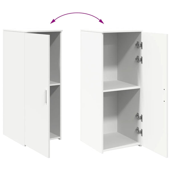 Weißer Lagerschrank 40x45x103,5 cm