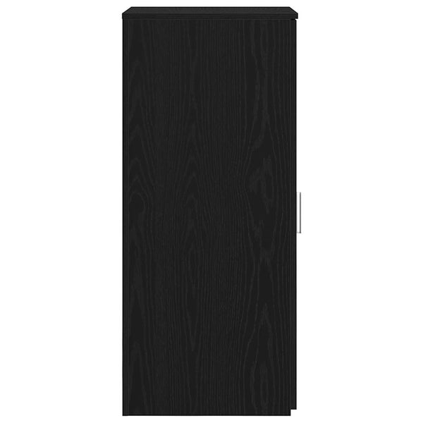 Schwarzer Lagerschrank, 40x45x103,5 cm