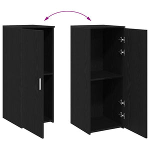 Schwarzer Lagerschrank, 40x45x103,5 cm