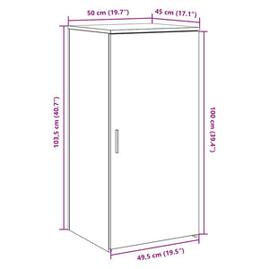 Lagerschrank Grau Sonoma 50x45x103,5 cm