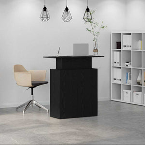 Schwarzer Empfangstresen 100cm