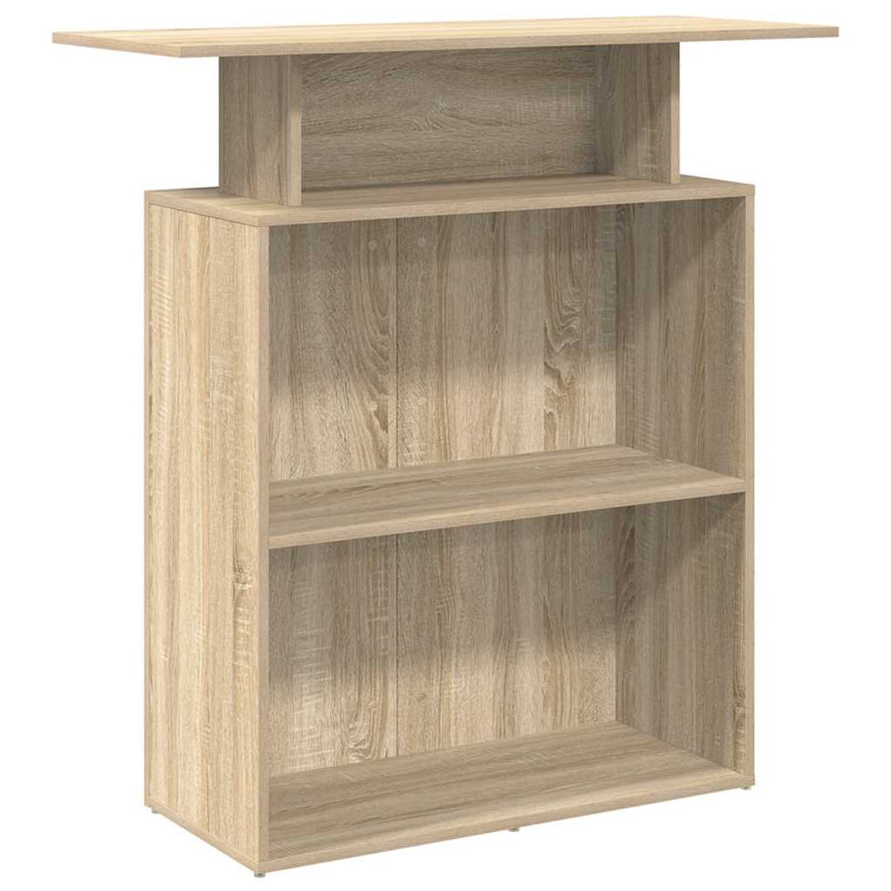 vidaXL Reception Desk Sonoma Oak 100 x 40 x 104 cm Engineered Wood