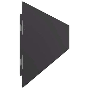 Rasenkanten Schwarz Stahl 10x103cm 10er Set
