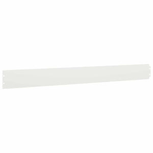 Weiße Rasenkanten Stahl 10er Set, 103cm