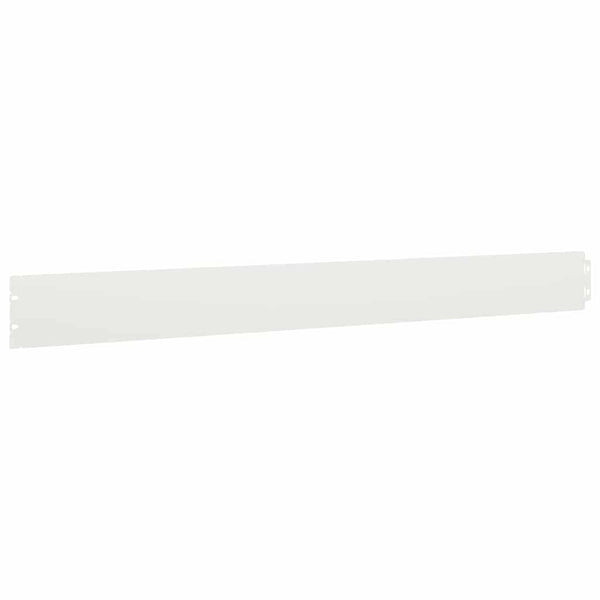 Weiße Rasenkanten Stahl 10er Set, 103cm