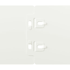Weiße Rasenkanten Stahl 10er Set, 103cm