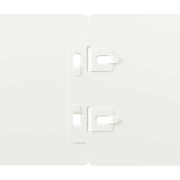 Weiße Rasenkanten Stahl 10er Set, 103cm