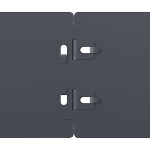 Anthrazit Rasenkanten Stahl 10er Set, 103cm