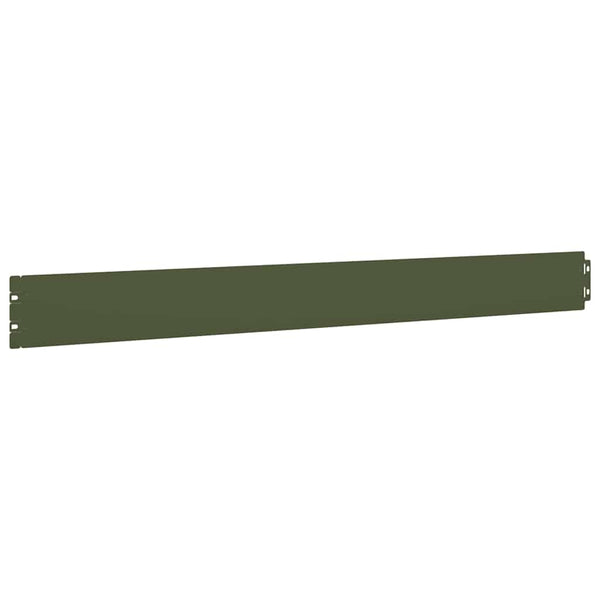 Olivgrüne Rasenkanten, 10er-Set, 103cm