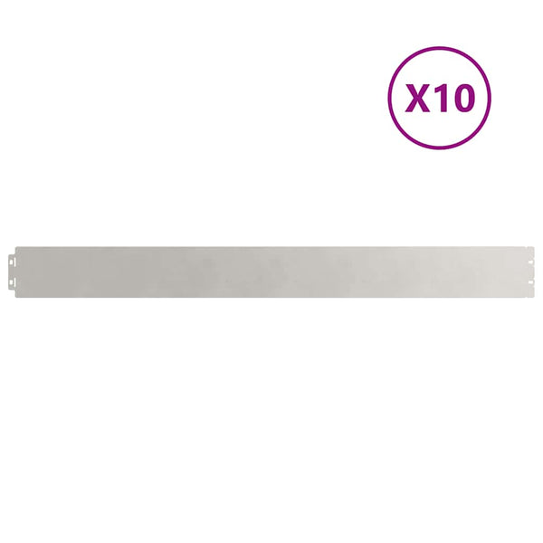 Edelstahl Rasenkanten 10er Set, 103cm
